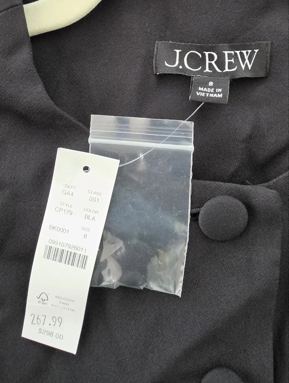 J.Crew Lady Jacket Mixy Dress Size 8 NWT